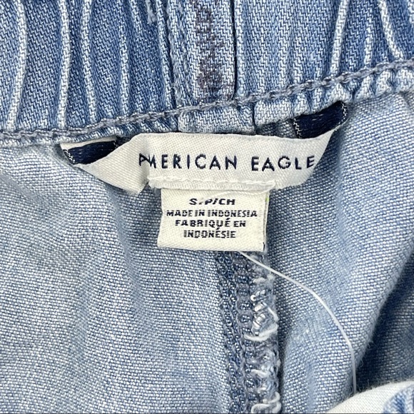 American Eagle Woman’s Lightweight loose fit elastic waist jean shorts size S - Picture 3 of 10